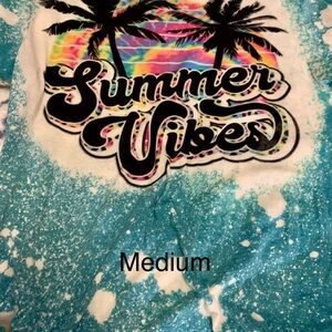 Gildan Blue and White Summer Vibes Tee